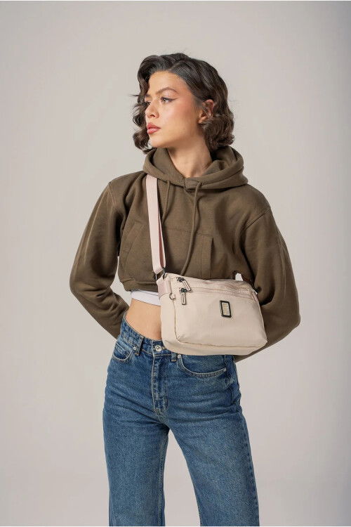 Beige Womens Shoulder Bag 17990