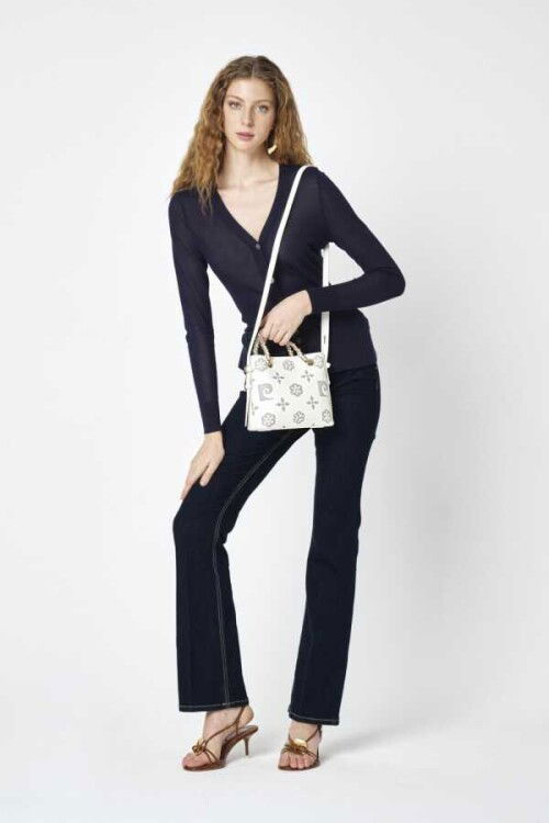 White Womens Shoulder Bag 05PC25Y10503-BMN