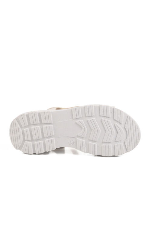 White Velcro Lightweight Womens Sandals T-006 Z