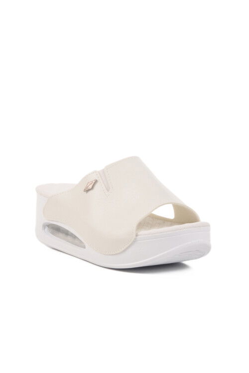 White Anatomic High Sole Womens Slippers 100-962 Z