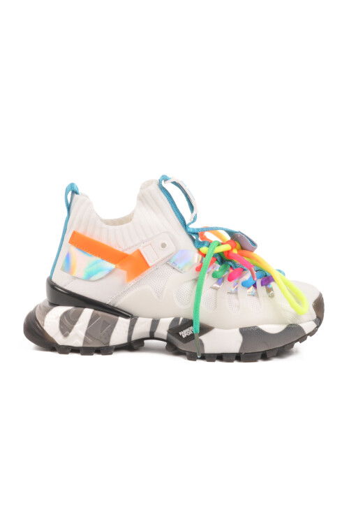 White Anorak Lightweight Unisex Kids Sneakers 25Y638-1 F