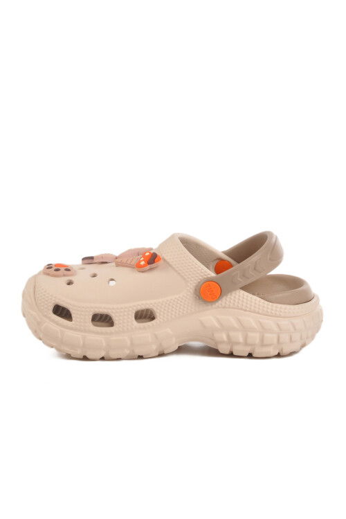 Ecru Eva Lightweight Girls Sabo Slippers 960 PF
