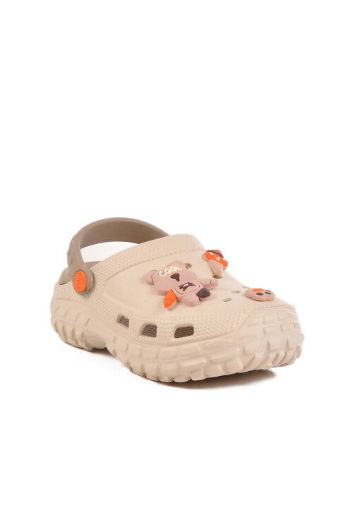 Ecru Eva Lightweight Girls Sabo Slippers 960 PF
