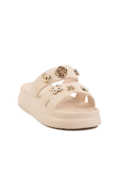 Ecru Eva Lightweight Flexible Womens Slippers 510 Z