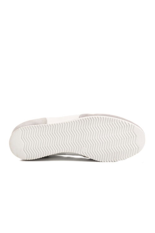 Gray Genuine Leather Mens Sneakers 4Y1546-7811 M