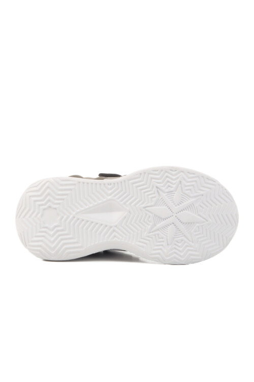 حذاء رياضي للبنات من قماش شبكي رمادي أزرق 2480 P