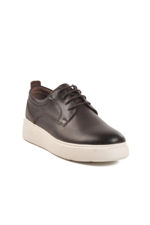 Brown Genuine Leather Mens Casual Shoes A-40 M