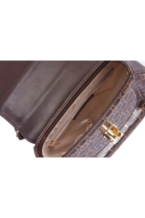 حقيبة يد وكتف نسائية بنية اللون 05PC25Y10306-PMN