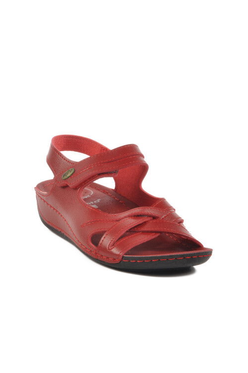 Red Anatomic Velcro Womens Sandals 16.035 Z