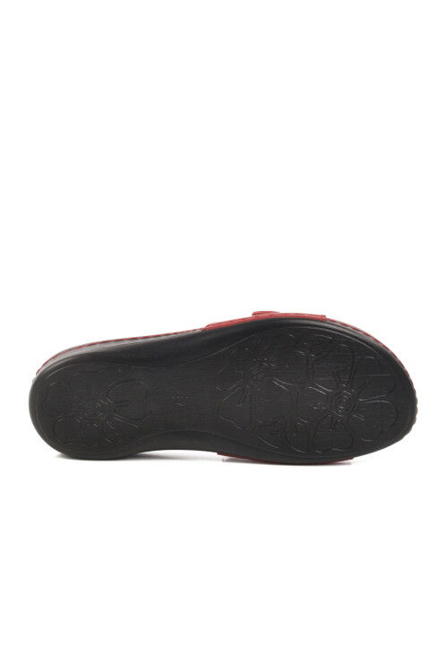 Red Anatomic Gel Sole Womens Slippers 6811 Z