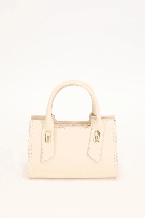 Cream Multi-Compartment Handbag and Shoulder Bag 930175