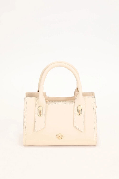 Cream Multi-Compartment Handbag and Shoulder Bag 930175