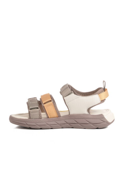 Krem Cırtlı Hafif Anatomik Erkek Çocuk Sandalet 1947 F