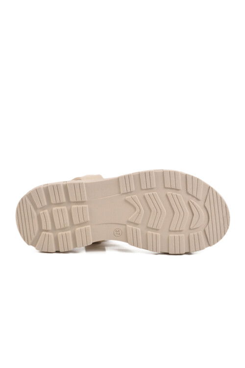 Cream Stoned Womens Sandals T-005 Z
