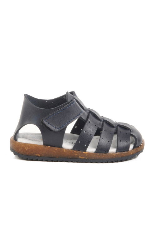 Navy Blue Velcro Lightweight Boys Sandals 17370 B