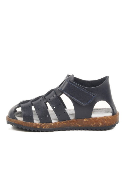 Navy Blue Velcro Lightweight Boys Sandals 17370 B