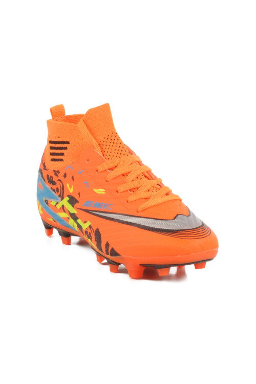 Neon Orange Boys Cleats WJ-501 G