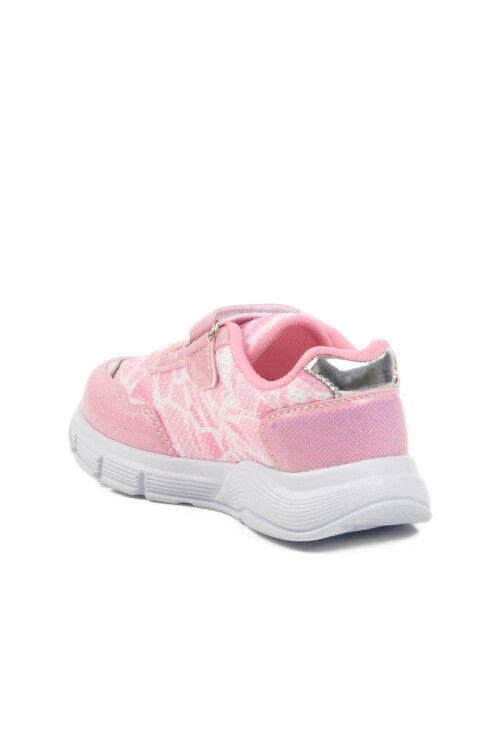 Pink Velcro Lighted Girls Sneakers 336126 B