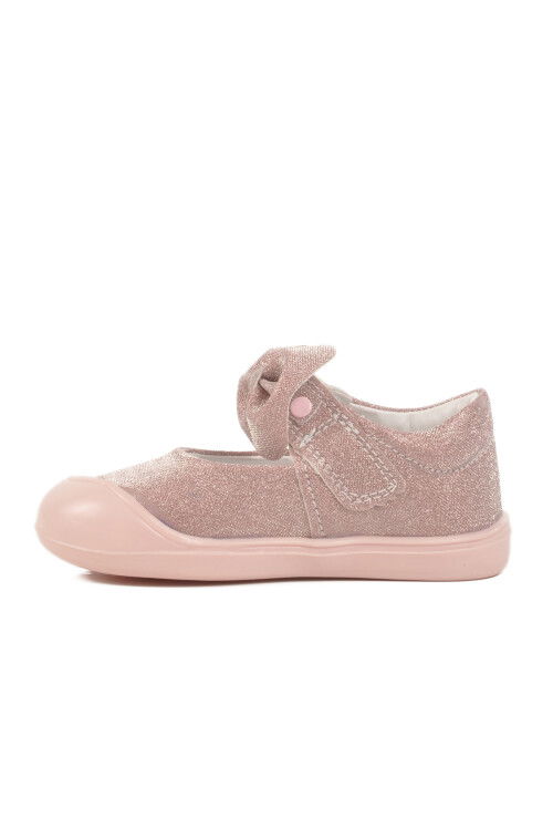 Powder Velcro Orthopedic Baby Girl Shoes 25T100 İA