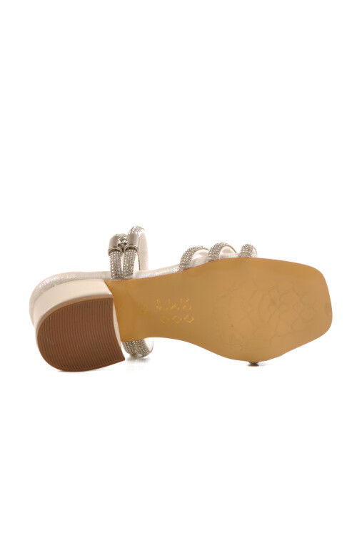 Mother of Pearl Stone Girls Sandals 016 F