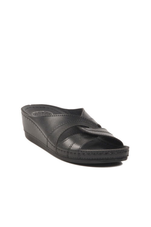 Black Anatomical Womens Slippers 15.036 Z