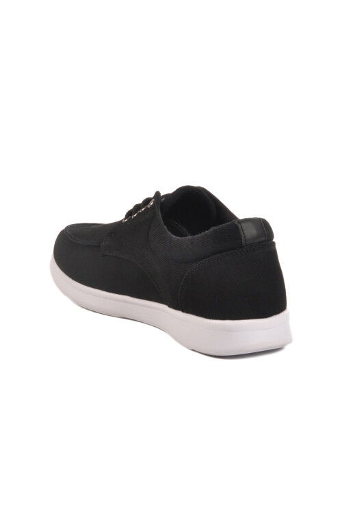Black White Linen Lightweight Mens Casual Shoes 023 M