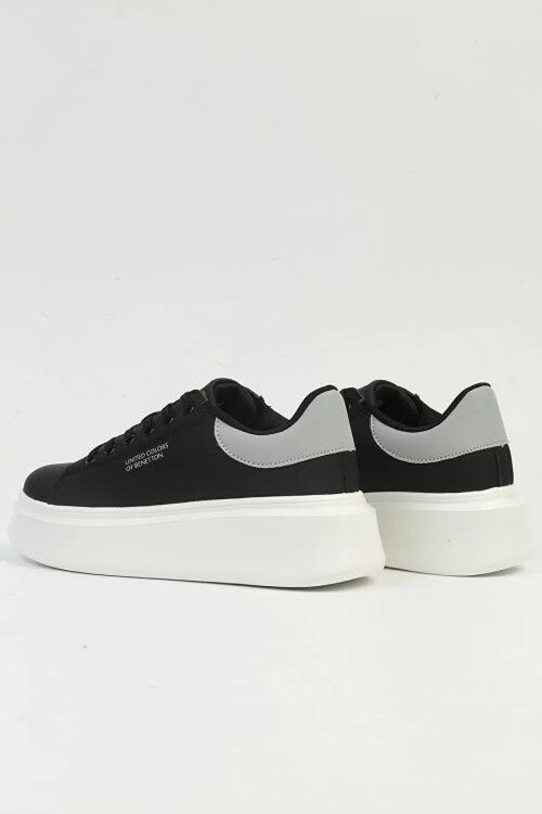Black and White Womens Sneakers BNI-10232 Z