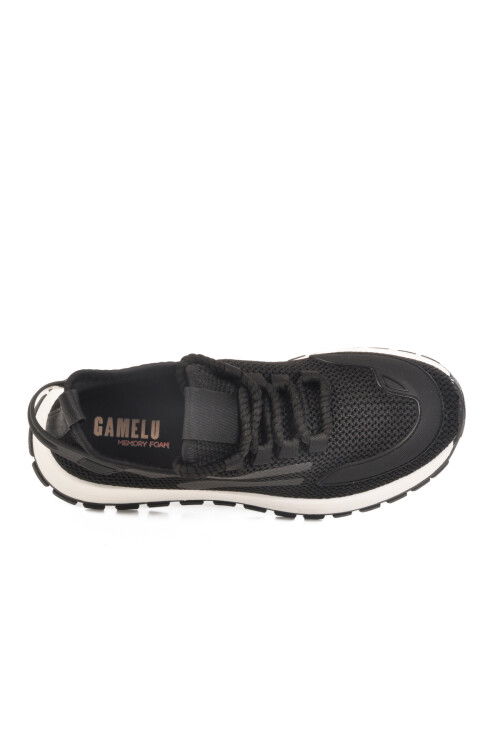 حذاء رياضي رجالي من إسفنج الذاكرة باللون الأسود من أنوراك، نيبال، مقاس متوسط