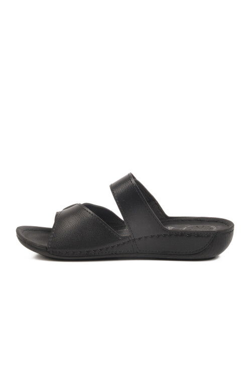Black Velcro Anatomical Womens Slippers 16.058 Z