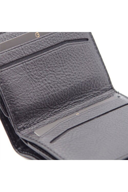 Siyah Hakiki Deri Erkek Cüzdan 1726