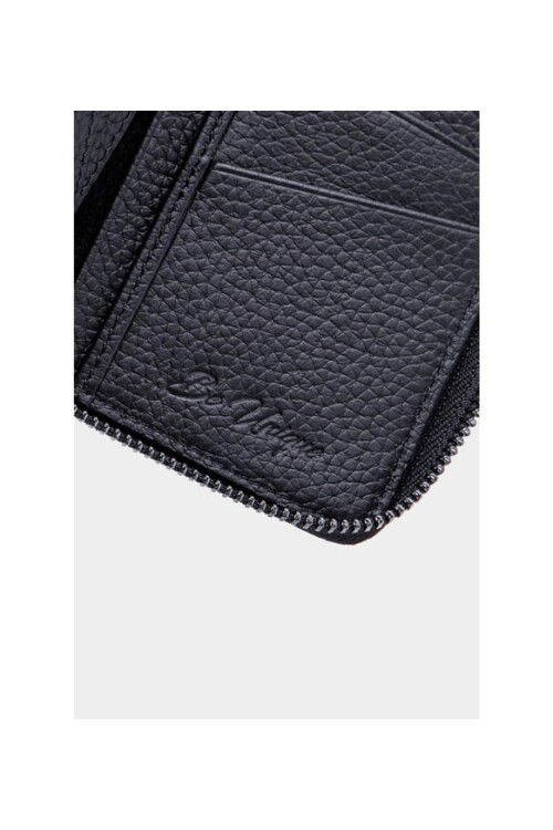 Black Genuine Leather Mens Wallet 1780