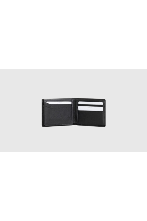 Black Genuine Leather Mens Card Holder 1807