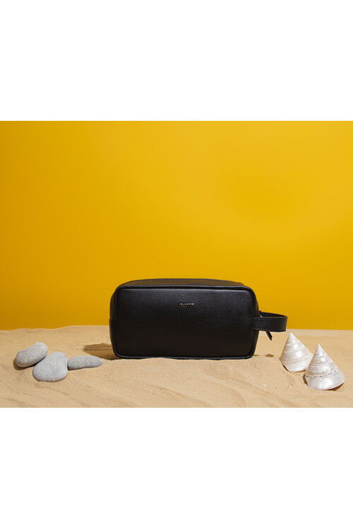 Black Genuine Leather Mens Handbag 4290