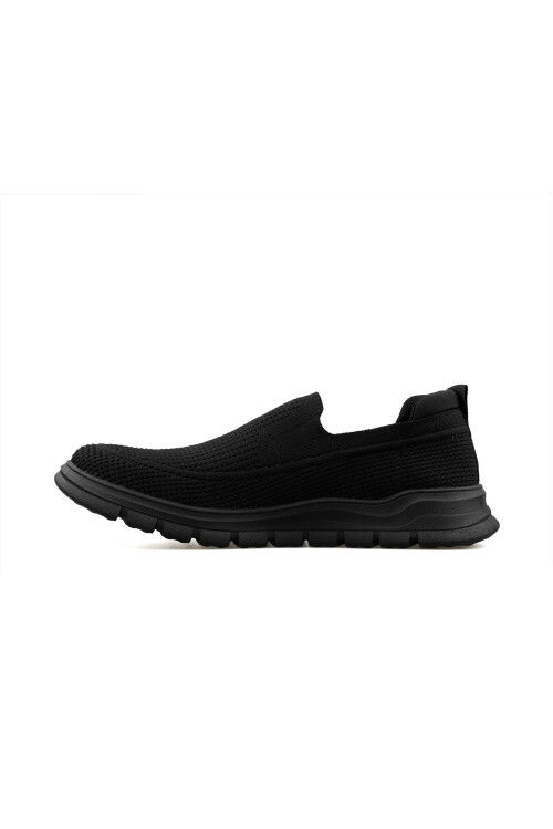 Black Mesh Lightweight Flexible Breathable Mens Sports Shoes Point M