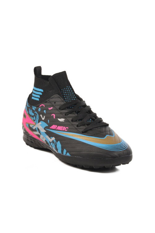 Siyah Fuşya Unisex Halı Saha Ayakkabısı WJ-502 G