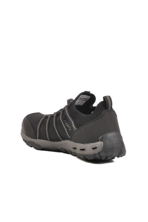 Black Lightweight Flexible Breathable Mens Sports Shoes Logo Okavando M