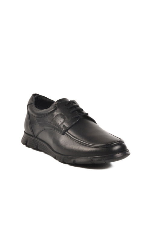 Black Genuine Leather Mens Casual Shoes 1143 M