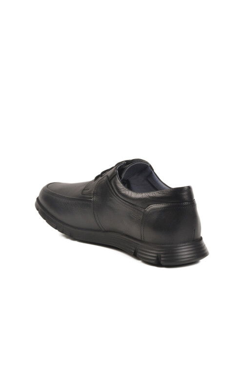 Black Genuine Leather Mens Casual Shoes 667 M