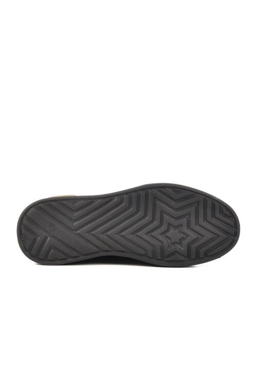 حذاء كاجوال رجالي من الجلد الطبيعي باللون الأسود 5Y2530-1812 M