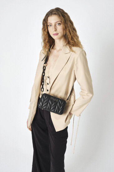 Black Womens Shoulder Bag 05PC25Y10112-KLSA