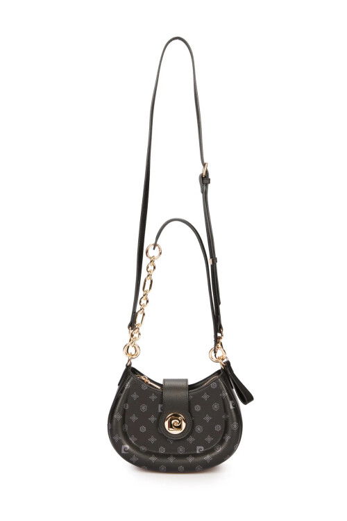 حقيبة يد وحقيبة كتف نسائية سوداء 05PC25Y10305-MN