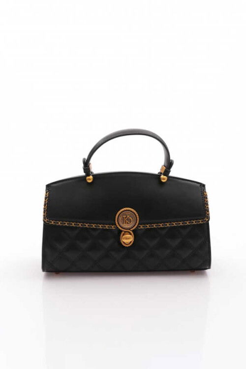 Black Womens Handbag and Shoulder Bag 25YG343