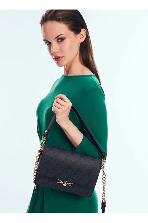 حقيبة كتف نسائية سوداء US25102