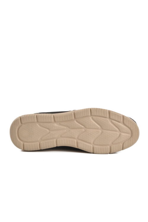 Black Nubuck Genuine Leather Mens Casual Shoes 232061 M