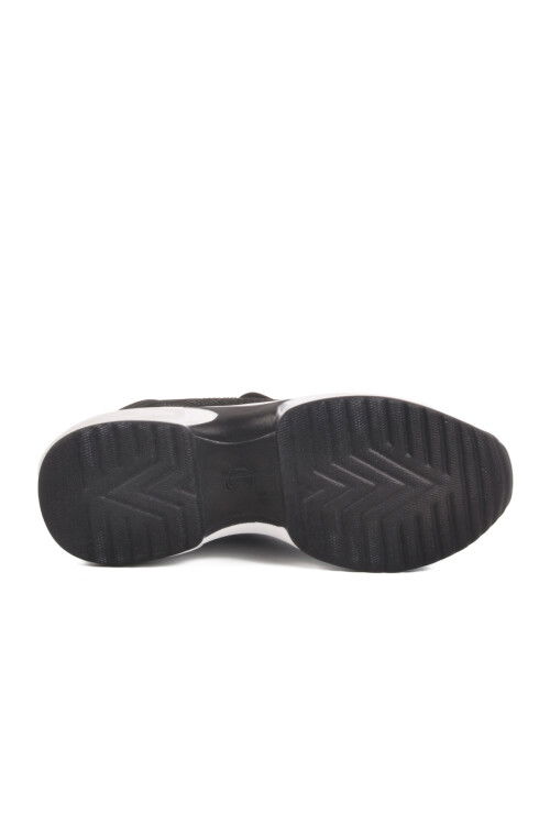 Black Knit Thick Sole Womens Sneaker Lady 5002 Z