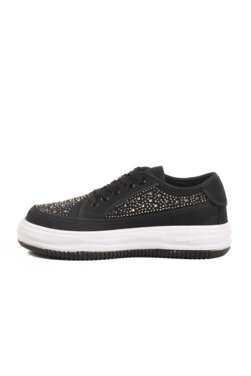 Black Stone Laced Womens Sneakers Lady 526 Z