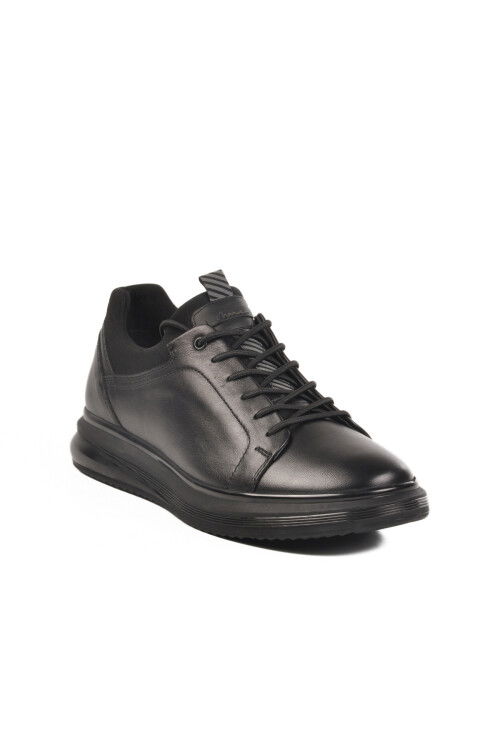 Black Genuine Leather Anatomic Mens Casual Shoes 152-19596 M
