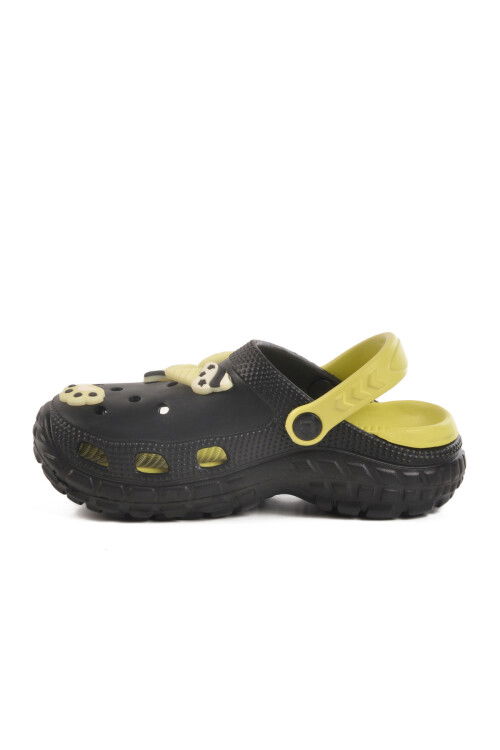Black Eva Light Unisex Kids Sabo Slippers 960 PF