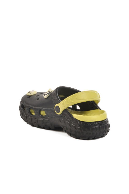 Black Eva Light Unisex Kids Sabo Slippers 960 PF