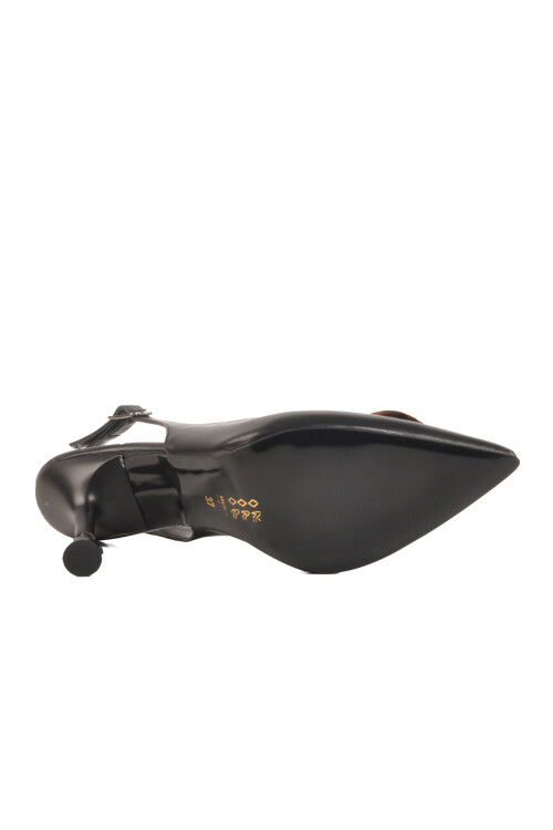 Black Thin Heeled Evening Shoes PC-54547 Z